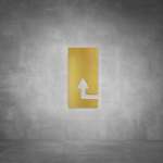 Arrow Sign D01 - Brushed Brass