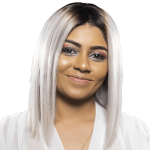 Brazilian 12 Straight Silver Grey Bob Lace Wig