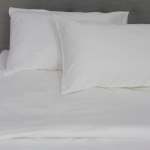 500 Thread Count Egyptian Cotton Heritage Collection Soho DUVET COVER SET - White Stitch - Queen 230 X 200CM