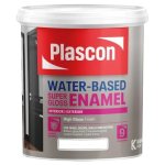 Water-based Super Gloss Enamel White 1L