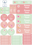 School Labels : Watercolour Floral Theme