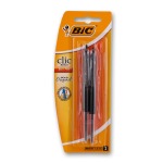 BIC Click Ball Pen Medium 1MM - 2 Pack - Black
