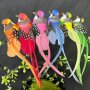 6pcs Artificial Feather Birds Decorative Crafts For Centerpieces - Home Garden Yard Decor Non-Electric Other Material