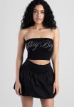 Sissy Boy Marauder:bling Logo Seamless Bandeau - Black