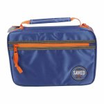 Saved Bible Cover Blue & Orange