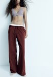 Wide Joggers - Burgundy