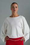 Cross-back Knitwear Jumper - XL Milk