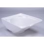 Basin Porcelain Lavendar Square White