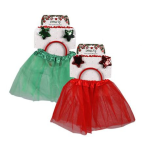 Xmas Dress Up Tutu With Headband 30CM