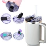 1PC Leak-proof Lid For 40OZ Tumbler Cup Spill Proof Tumbler Covers Splash-proof Replacement Cover For Water Cup