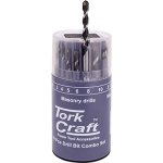 Tork Craft Drill Bit 18 Set Combo Wood + Masonry + Hss In Plastic Container NR06018