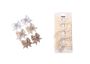 10-PIECE Vintage Bow Hair Clips For Girls And Women - Neutral Beige & White