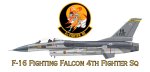 F-16 Fighting Falcon 4TH Fighter Sq Mug