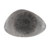 Raku - Quartz Black - Chefs' Triangle Plate - 30CM X 20CM 6 - CC-RKBQ-TC30.1