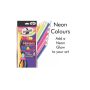 12 Pack Of Neon Fluorescent Colour Pencils
