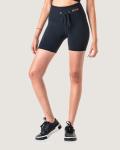 Ribbed Statement Biker SHORTS - Black - Medium