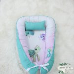 Baby Safe Nest Safe Sleeping Pod Under The Sea Lilac And Teal Friends