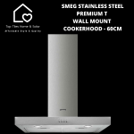 Smeg Stainless Steel Premium T Wall Mount Cookerhood - 60CM