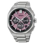 Seiko Astron Men's Gps Solar Titanium Watch Crystal Pink