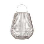 Lantern - Powder Coated Steel In Dove Grey: Small 46X53CM Nidea