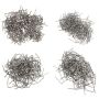 800 Piece 4 Sizes Staples For Plastic Stapler Repair Kit Welder