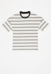 PoP Candy Striped Tee - Grey & Ecru