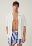 Cotton On Stretch Swim Short - Nautical Blue Stripe