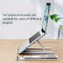 Adjustable Laptop Stand - Foldable & Portable Cooling Base For All Notebooks And Tablets Durable Abs Material Ideal For Office Use