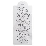 Plastic Stencil Vintage Floral Scroll 15 X 31CM