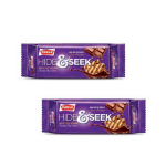 Hide & Seek Choco Chip Cookies 121G - Premium Crunchy Chocolate Baked Biscuits With Real Melted Choco Chips Luxury High-tea Dess