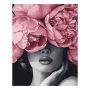 Modern Pink Peony Portrait Unframed Paint By Numbers Kit 40X50CM