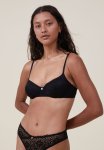 Cotton On The Body Lace Underwire Bra - Black