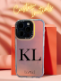 Custom Initials - Iphone Holographic Cover - Iphone 15 Pro