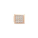 Composable Glam Link Pav White Rose Finish