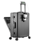 Evolution Almuinum Carry On Luggage Grey - Ys Travel Bags