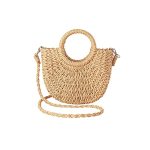 Jollque Straw Beach Bag For Women Crochet Crossbody Bags Small Boho Purse Top Handle Cute Woven Handbag Wicker Shoulder Clutch 2