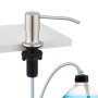 Built In Sink Soap Dispenser For Kitchen Sink Countertop Sink Soap Dispenser Dispenser Stainless Steel Kitchen Soap Pump Head With Extension Tube Ki