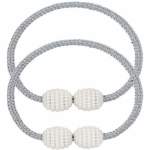 Smte Grey Curtain Tiebacks With Strong Magnetism SL30111 With Keychain