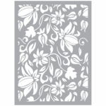 Stencil Fire Flower