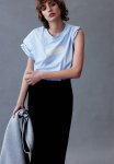 Oversized Motif-detail T-Shirt - Light Blue Le Jardin