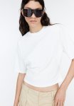 Shoulder-pad T-Shirt - White