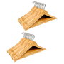 Anchor 40 Premium Wooden Hangers For Coats Pants Trousers Dresses Jackets