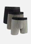 Under Armour Tech 6" 3 Pack Solid Boxer Briefs - Grey Multi