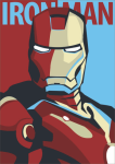 Ironman Canvas Print - A3