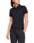 Women's Ua Zinger Short Sleeve Polo - Black XS