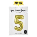Balloon Helium Foil Gold 5 102CM F 04