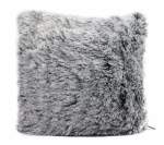 Smte Colorful Faux Fur Cushion Grey With Keychain