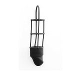 Shots Ribbed Cockcage Black