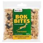 Pnp Bok Bites Giant Peanuts & Raisins 250G