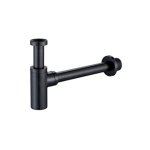 Basin Bottle Trap - Blackened Brass